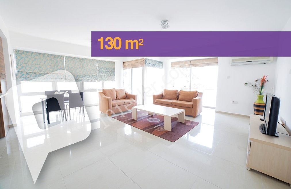 GİRNE'DE 3+1 EŞYALI KİRALIK DAİRE 130 m2  