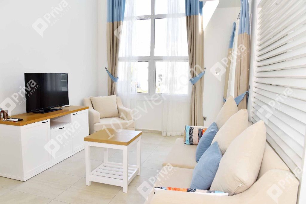 Kyrenia,Alsancak Flat For Rent 1+1 Dupleks, Common Pool, Close To Beaches