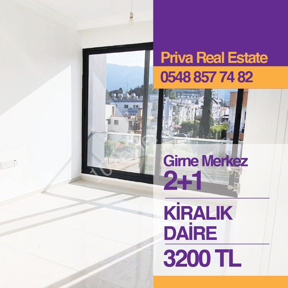 GİRNE MERKEZ 2+1 KİRALIK EŞYALI DAİRE 85m2 23 NİSAN İLKOKULU YAKININDA