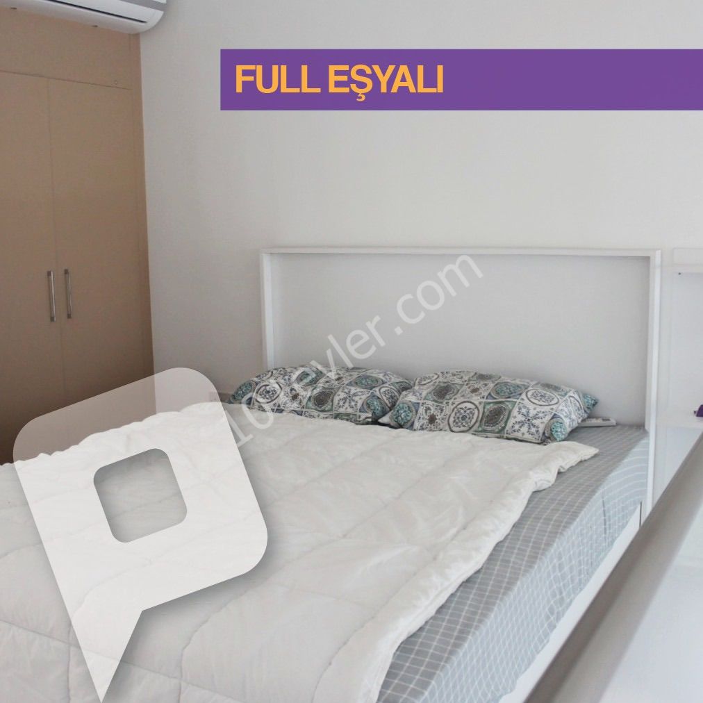 GİRNE SATILIK 1+1 SİTEDE DUBLEKS, KAYA PALAZZO OTELİ YANI, DENİZE 50m, ORTAK HAVUZLU