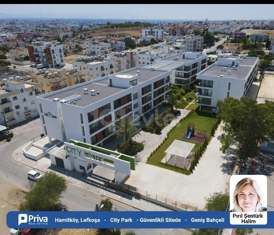 1+1 Wohnung zum Verkauf in Nikosia Hamitköy, Zypern 63 m2, Garten und 7/24 gesichertes Grundstück 47.000 Llogara ** 