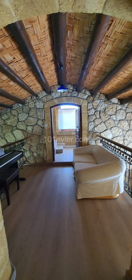 KYRENIA VILLA FOR RENT 3+1, SAME NECAT BRITISH SCHOOL, PRIVATE POOL, HEATER, SEA VIEW STONE HOUSE