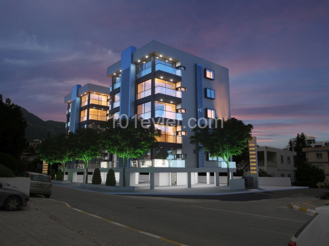 2 + 1 APARTMENTS OF 86 m2 WITH A UNIQUE LOCATION IN THE CENTER OF KYRENIA, OFFICE FLOORS ARE AVAILABLE, THE POSSIBILITY OF BEING IN THE SAME BUILDING AS YOUR OFFICE ** 