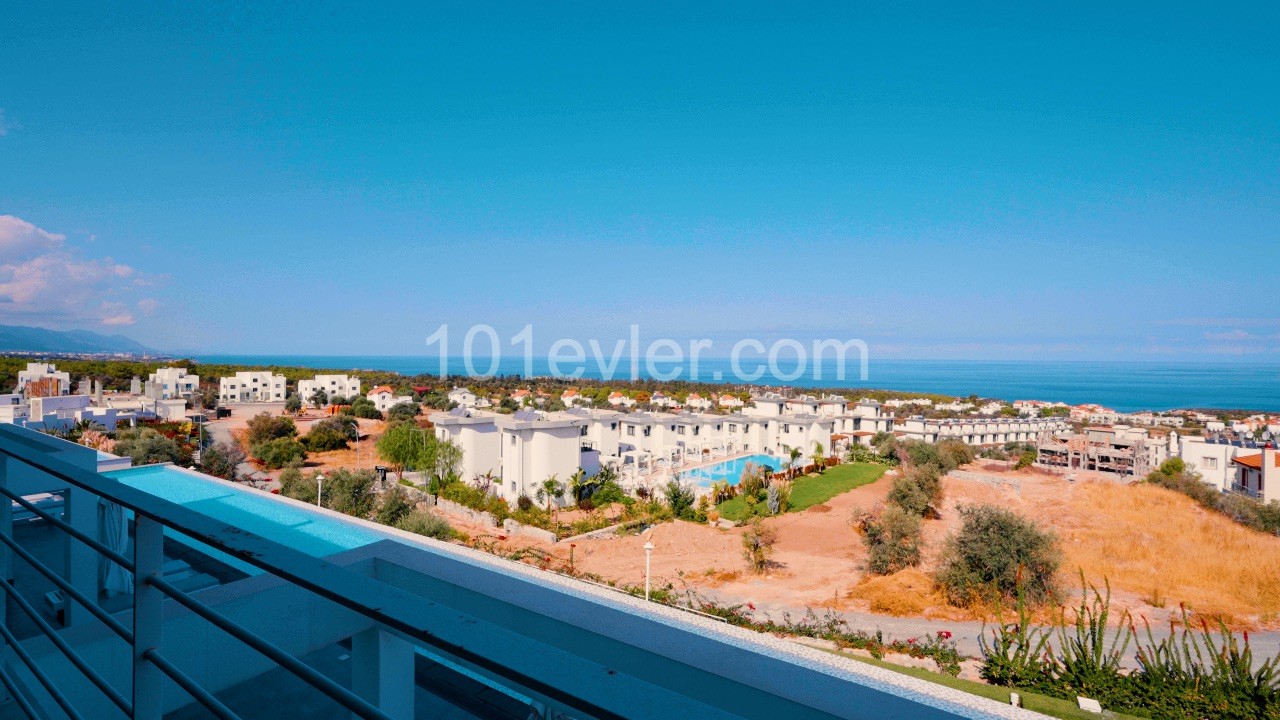 2+1 LUXURY PENTHOUSE WITH SEA VIEW FOR SALE IN ESENTEPE, KYRENIA, CYPRUS ** 