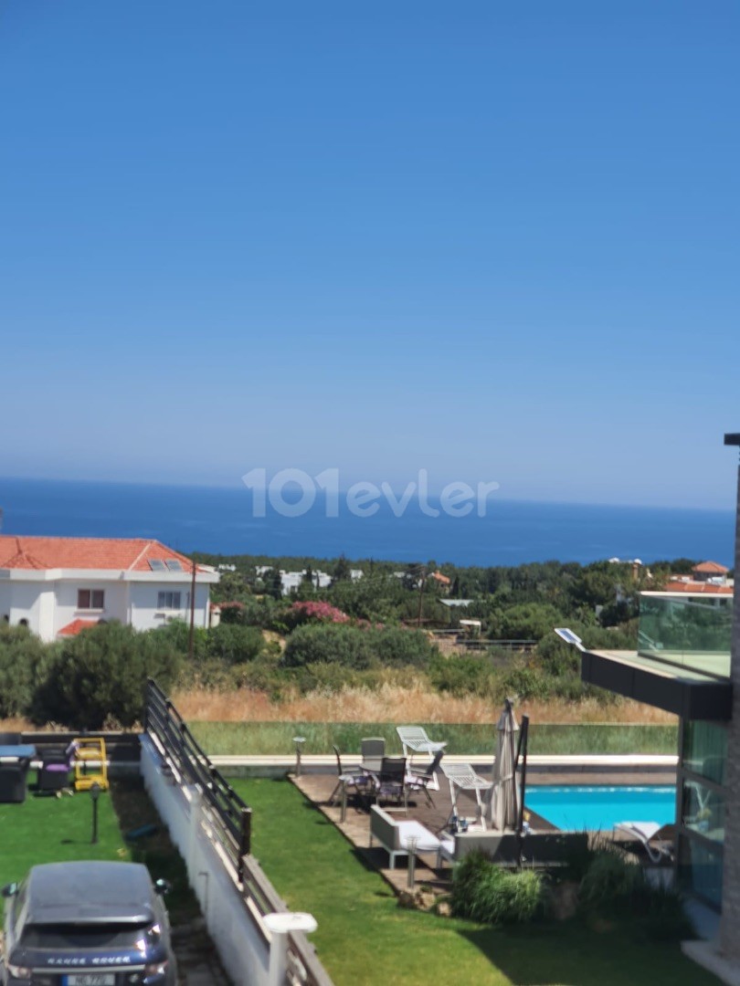 NORTH CYPRUS KYRENİA GİRNE ALSANCAK AREA, 4+1 VILLA WITH SEA VIEW, PRIVATE POOL, FULLY FURNISHED