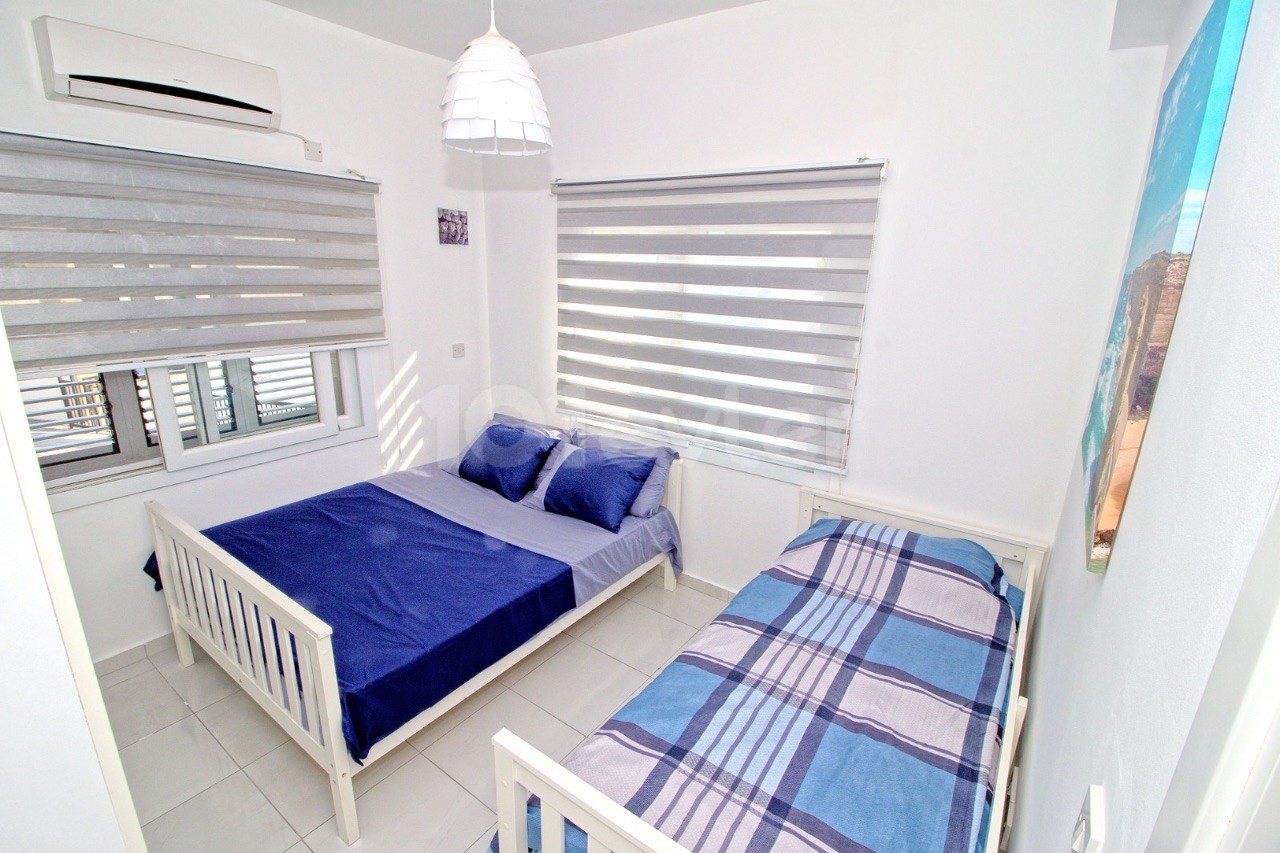 ALSANCAK ESCAPE HOMES SITE 1+1 FURNISHED APARTMENT FOR RENT, WITH SHARED POOL, CLOSE TO THE SEA ** 