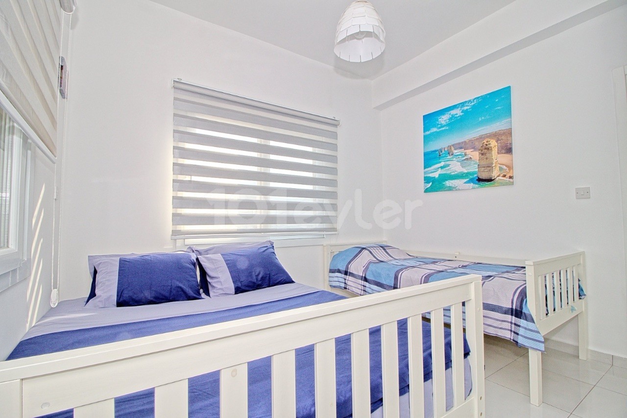 ALSANCAK ESCAPE HOMES SITE 1+1 FURNISHED APARTMENT FOR RENT, WITH SHARED POOL, CLOSE TO THE SEA ** 