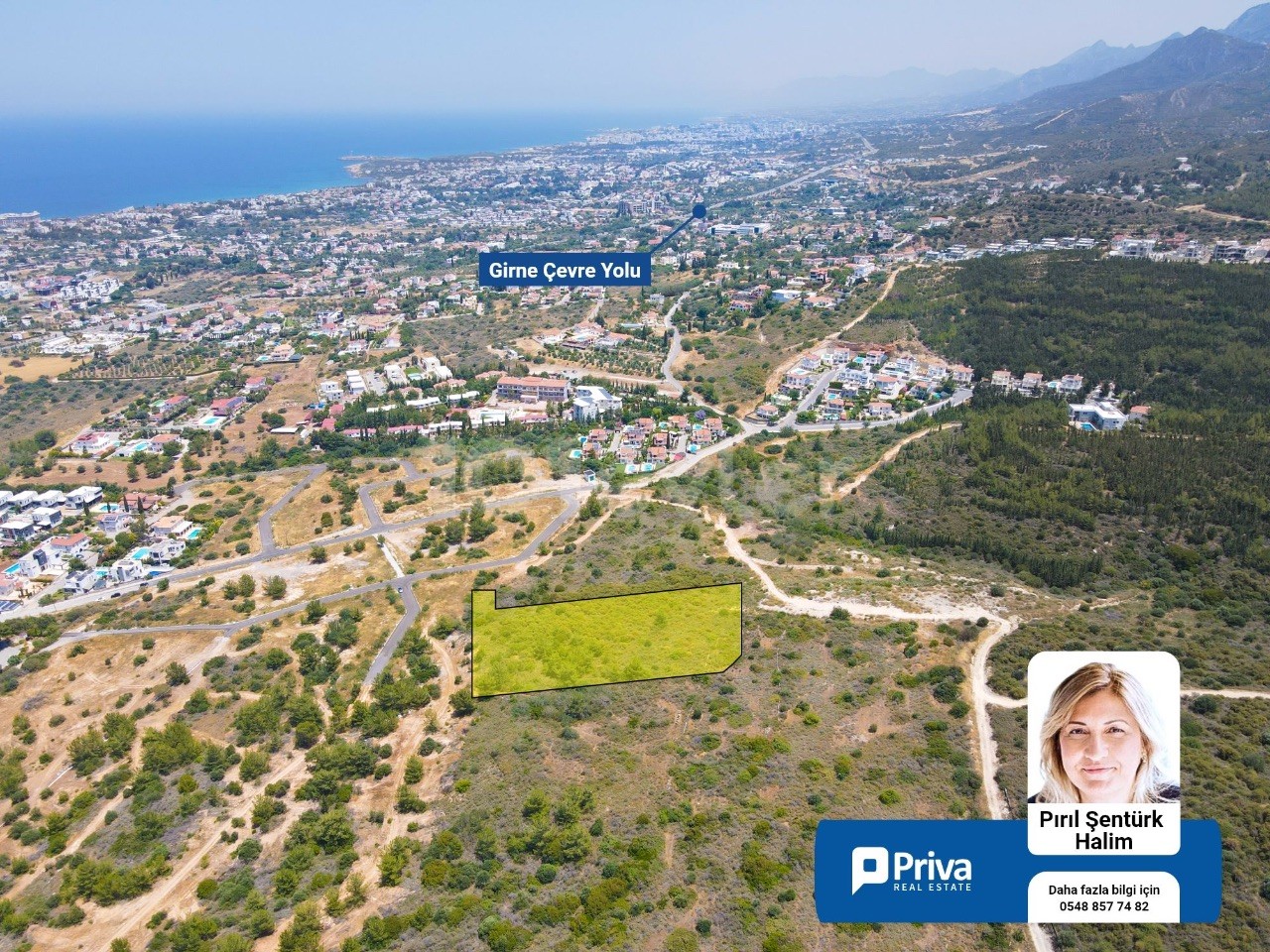 NORTH CYPRUS, KYRENİA, EDREMİT, LAND FOR SALE, 5 acres of GREAT LOCATION !