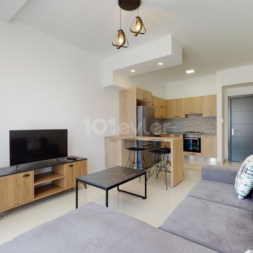 NORTH CYPRUS NICOSIA, HAMİTKÖY, 2+1 FURNISHED FLAT FOR RENT IN CITY PARK HOMES COMPLEX,  NEW FLAT, IN A SECURE COMPLEX, WITH 1000m2 GARDEN AND CHILDREN'S PLAYGROUND