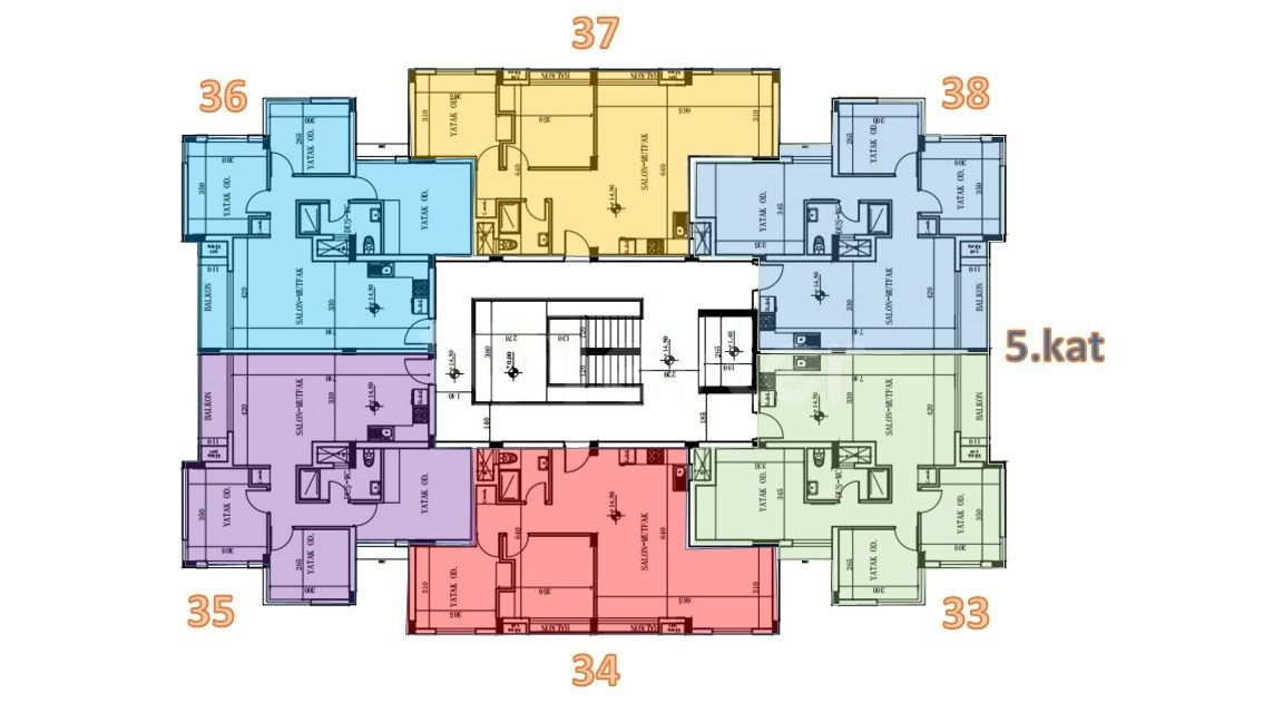 2+1 im Zentrum von Kyrenia