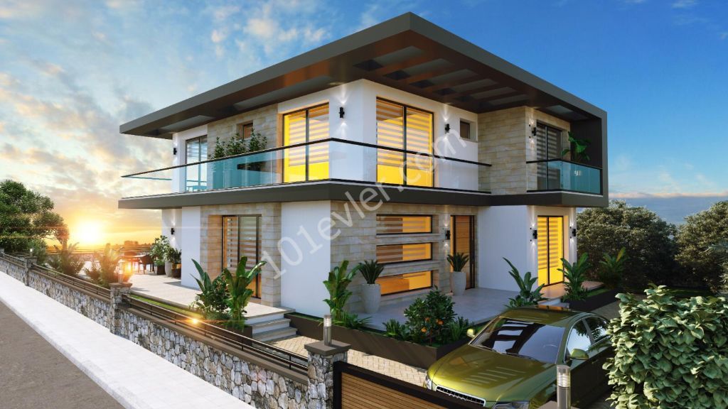 LUXURY VILLAS WITH TURKISH COBS AT THE PROJECT STAGE IN KYRENIA ÇATALKÖY. ** 