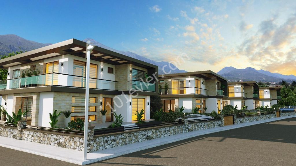 LUXURY VILLAS WITH TURKISH COBS AT THE PROJECT STAGE IN KYRENIA ÇATALKÖY. ** 