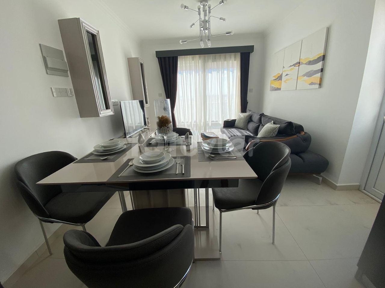 1+1 penthouse deniz manzaralı full eşyalı büyük balkonlu