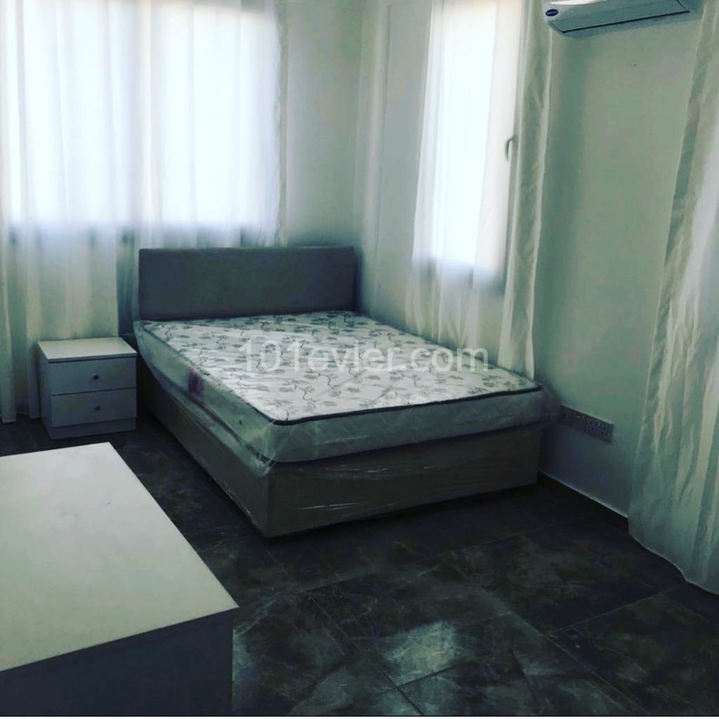 Air-conditioning beds in every room in Gönyeli, 350 stg 6 pay, behind the big cellar, 1 minute walk to the stops and the market, 2+1 flat 05338711922 05338273131 kamsel real estate