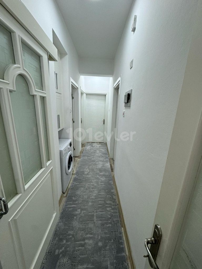 Stop behind the market in Kaymaklı, 5 minutes walk 3+1 flat with balcony