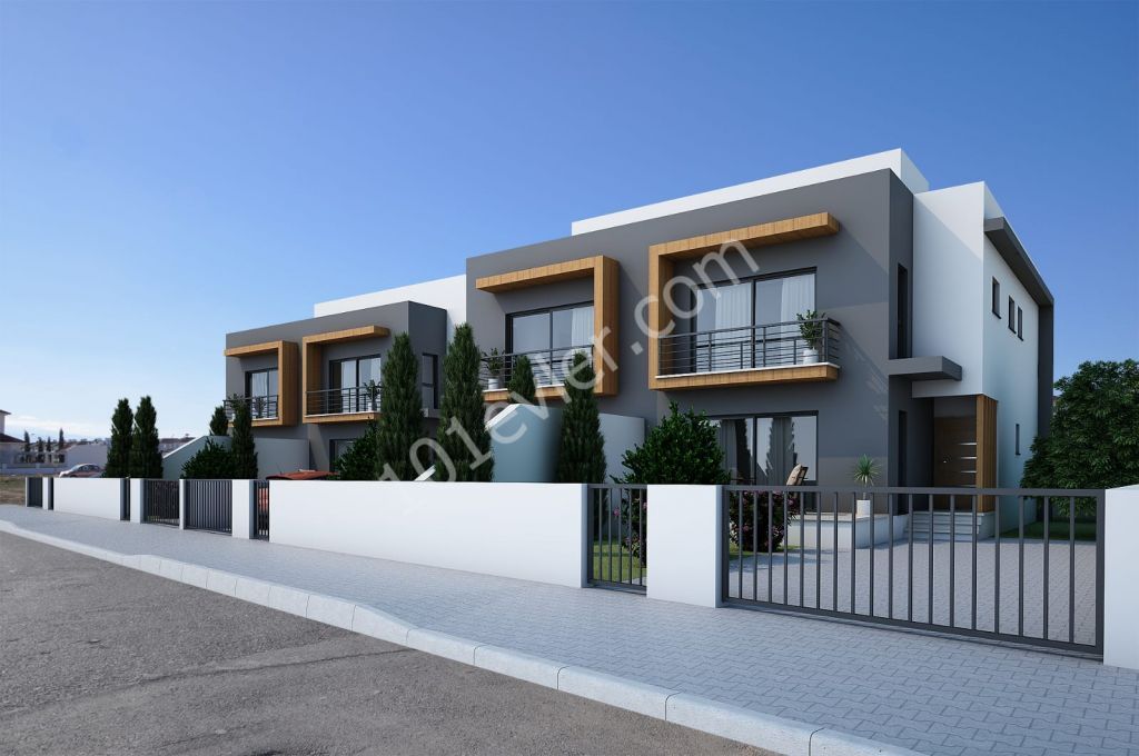 LOCASYON GORGEOUS!! UNIQUE ARCHITECTURAL 3+1 TWIN VILLAS FOR SALE IN YENIKENT WITH TURKISH COB.فلل للبيع اروع المناطق ينيكنت ، الارض تركي !! التصل الآن ... . ** 