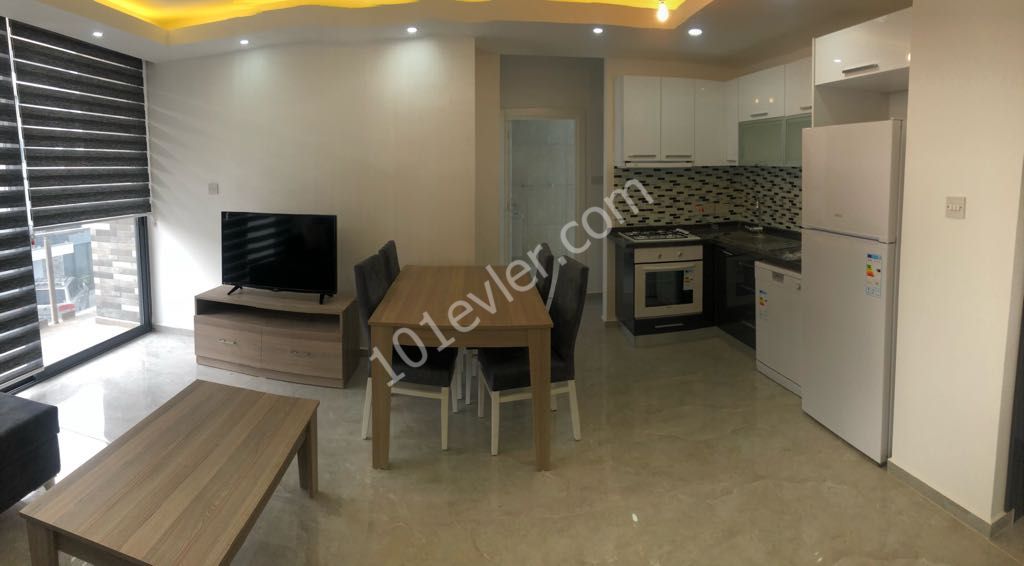 1+1 WOHNUNG ZU VERMIETEN MIT FUL NULL MÖBLIERT MIT BLICK AUF DIE BERGE UND DAS MEER IN KYRENIA!! بيت للإيجار بي كيرنا ١+١ ** 