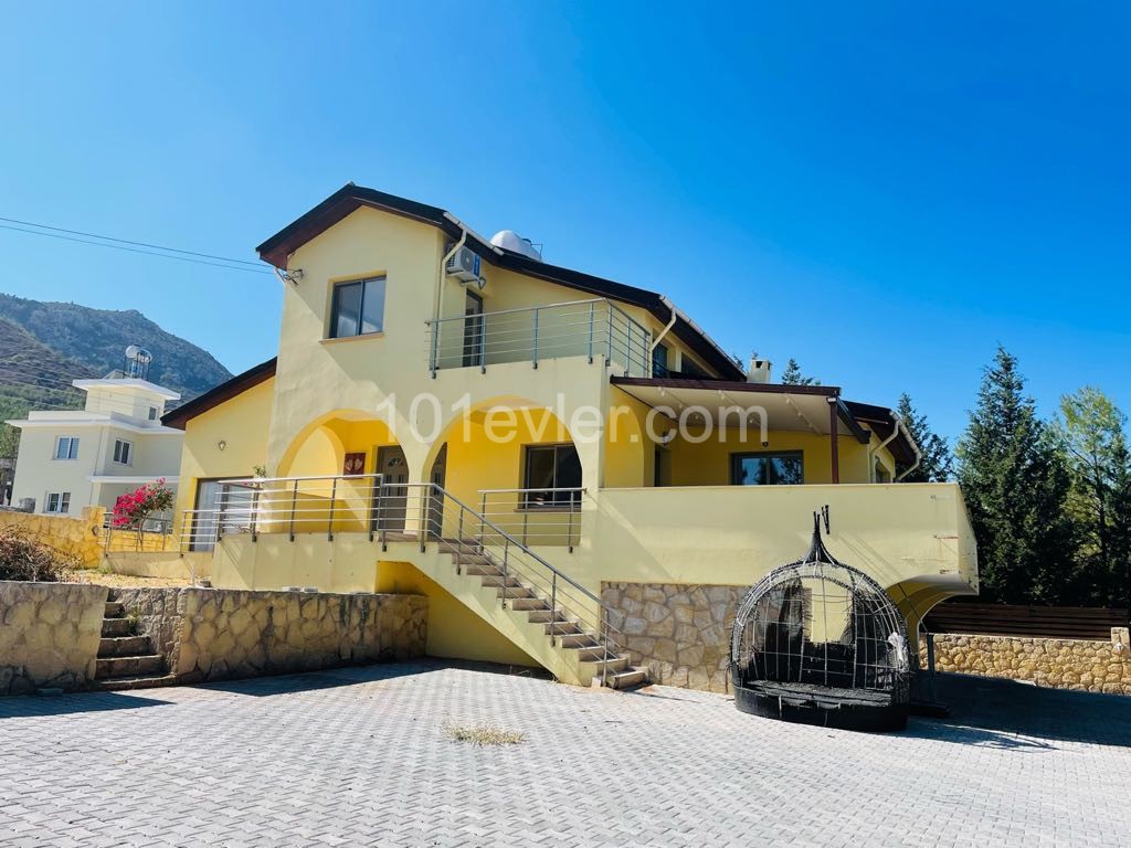 5+1 POOL VILLA WITH MOUNTAIN AND SEA VIEW FOR RENT IN ÇATALKÖY ** 