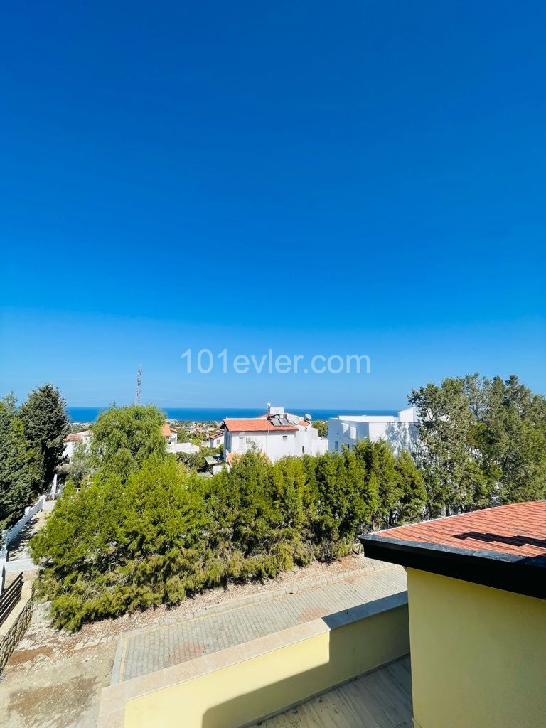 5+1 POOL VILLA WITH MOUNTAIN AND SEA VIEW FOR RENT IN ÇATALKÖY ** 