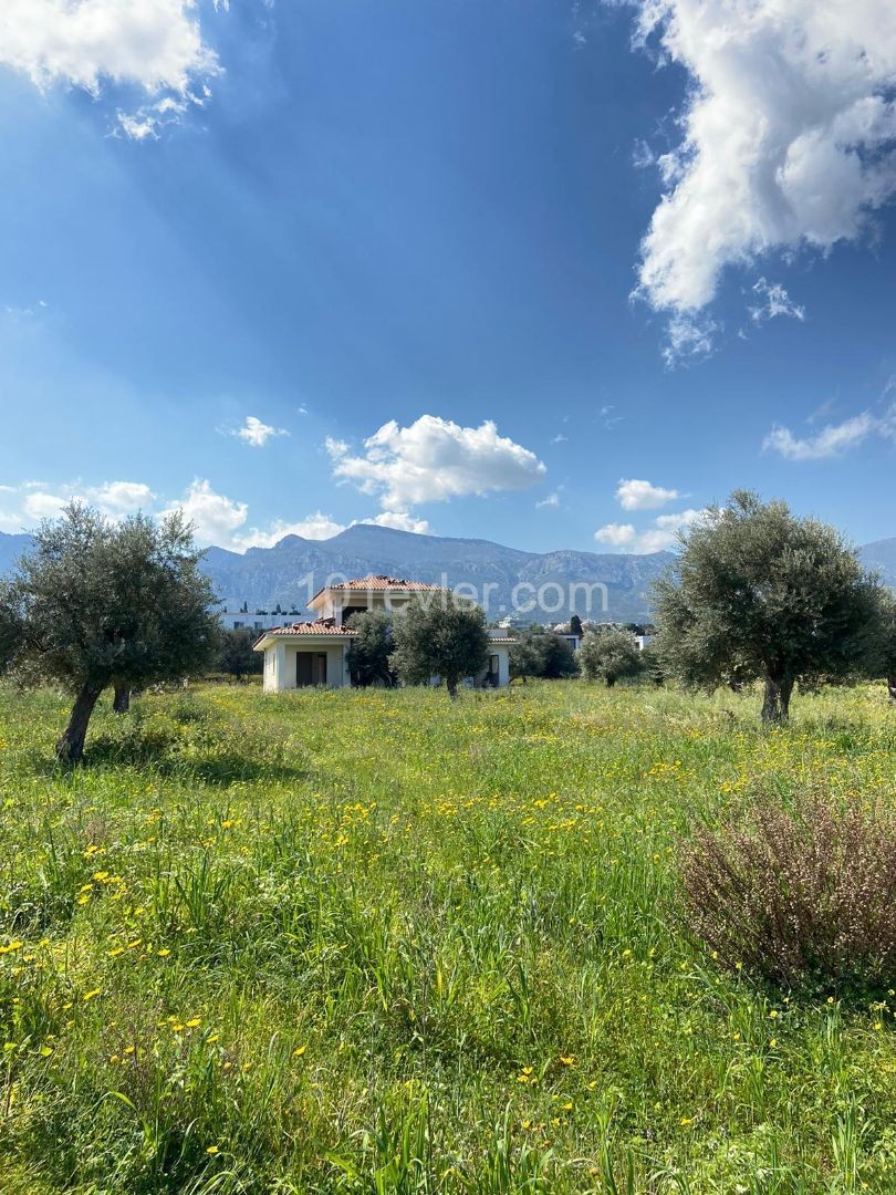 Girne Çatalköy Satılık Arsa / Dağ ve deniz manzaralı