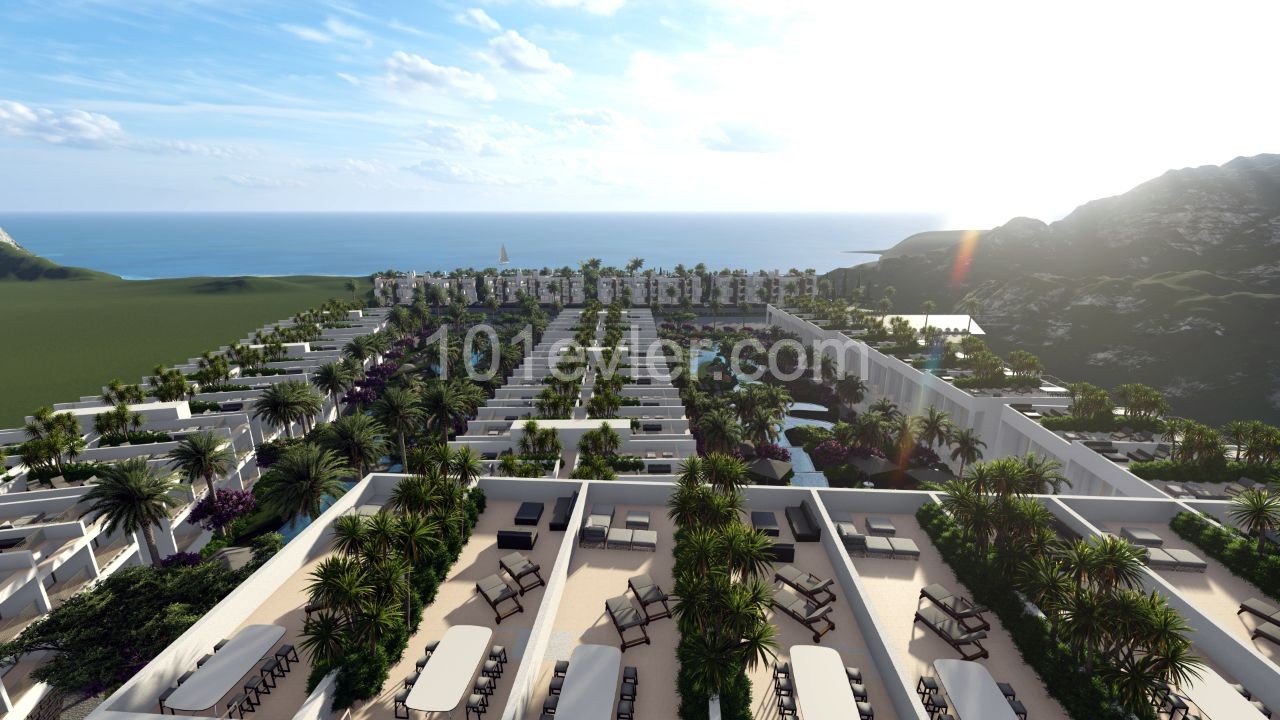 Girne Bahçeli Satılık 2+1 Daire / Özel havuzlu, denize sıfır