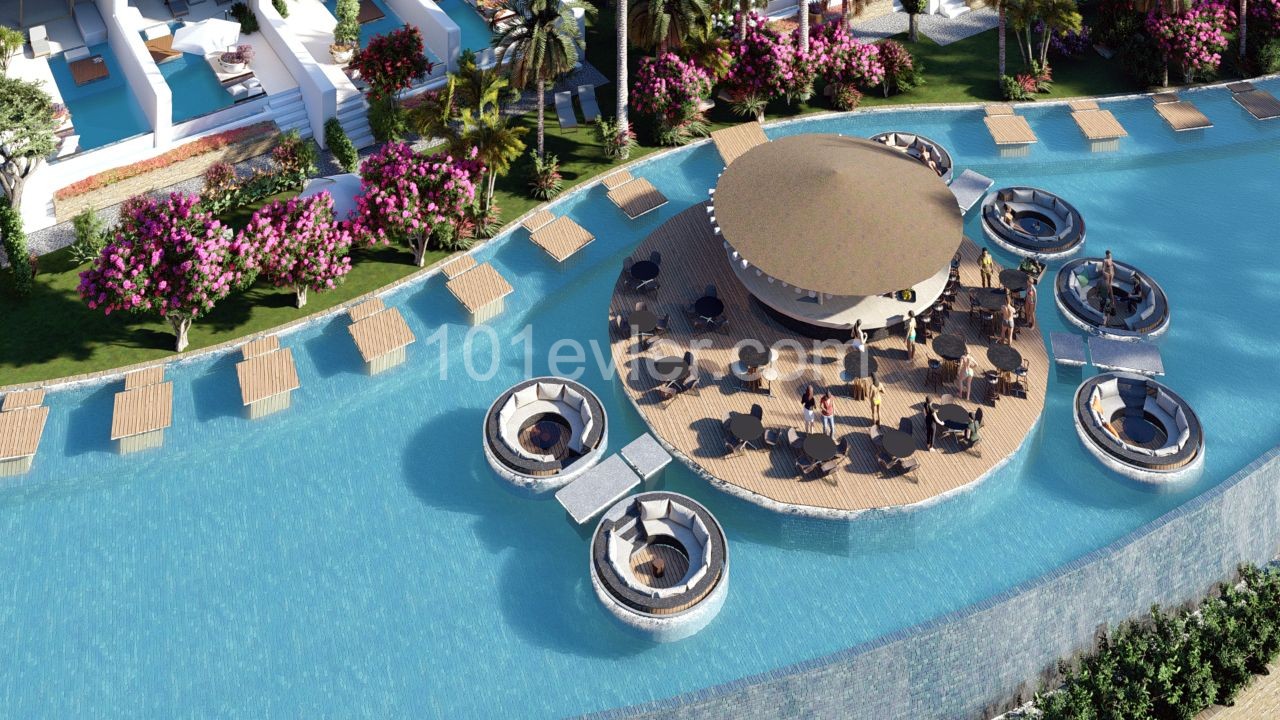 2 Bedroom Apartment For Sale In Kyrenia, Bahceli / Beachfront with private pool