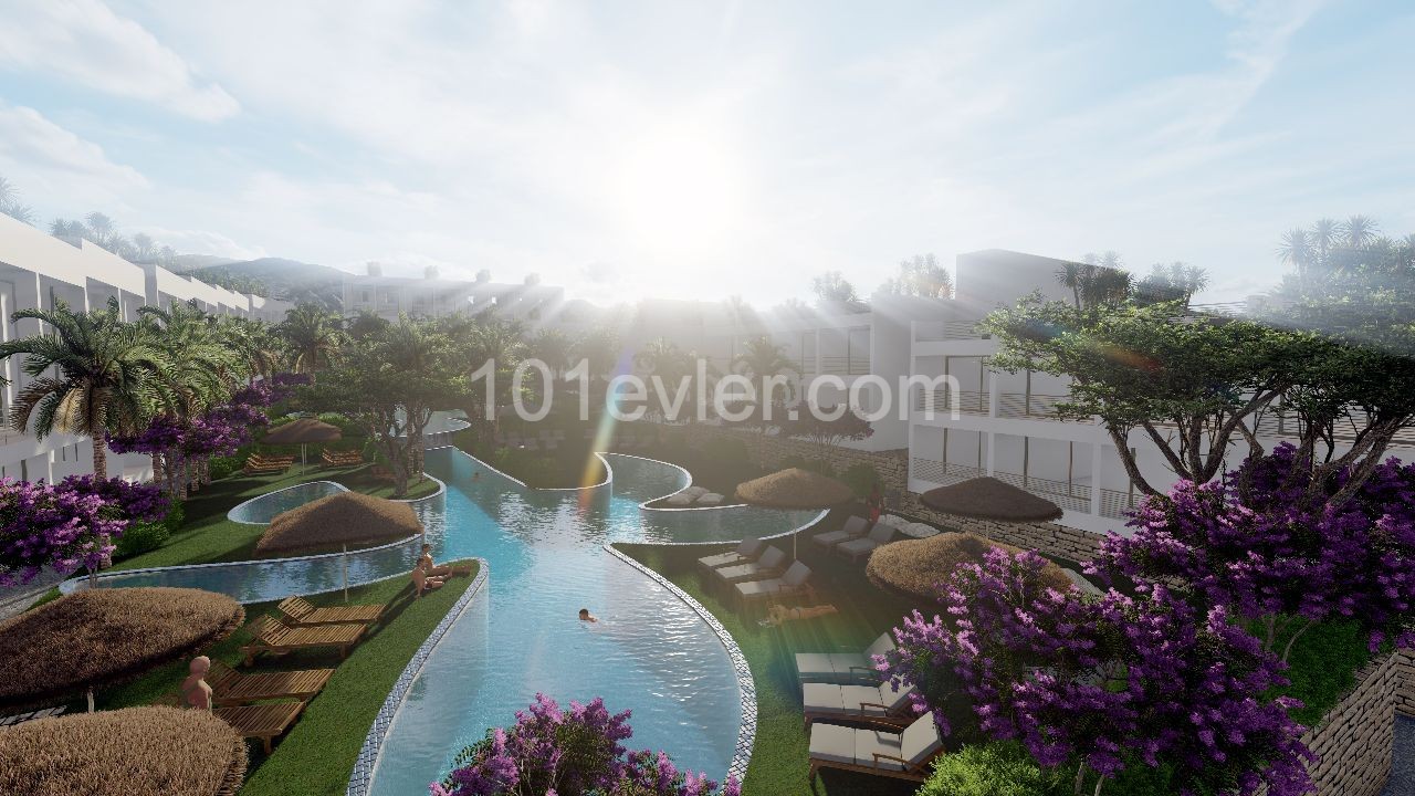 3 Bedroom Apartment For Sale In Kyrenia, Bahceli / Beachfront with private pool