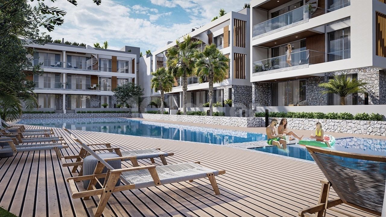 2+1 Penthouse-Wohnung Zum Verkauf In Kyrenia Alsancak / Mit Dachterrasse ** 