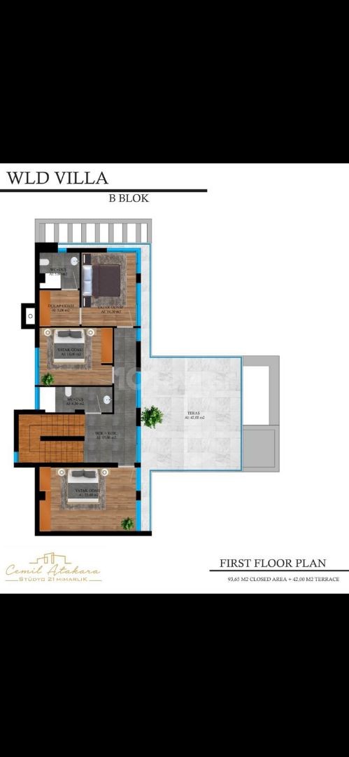 Zu verkaufen 3+1 Villa in Kyrenia Alsancak