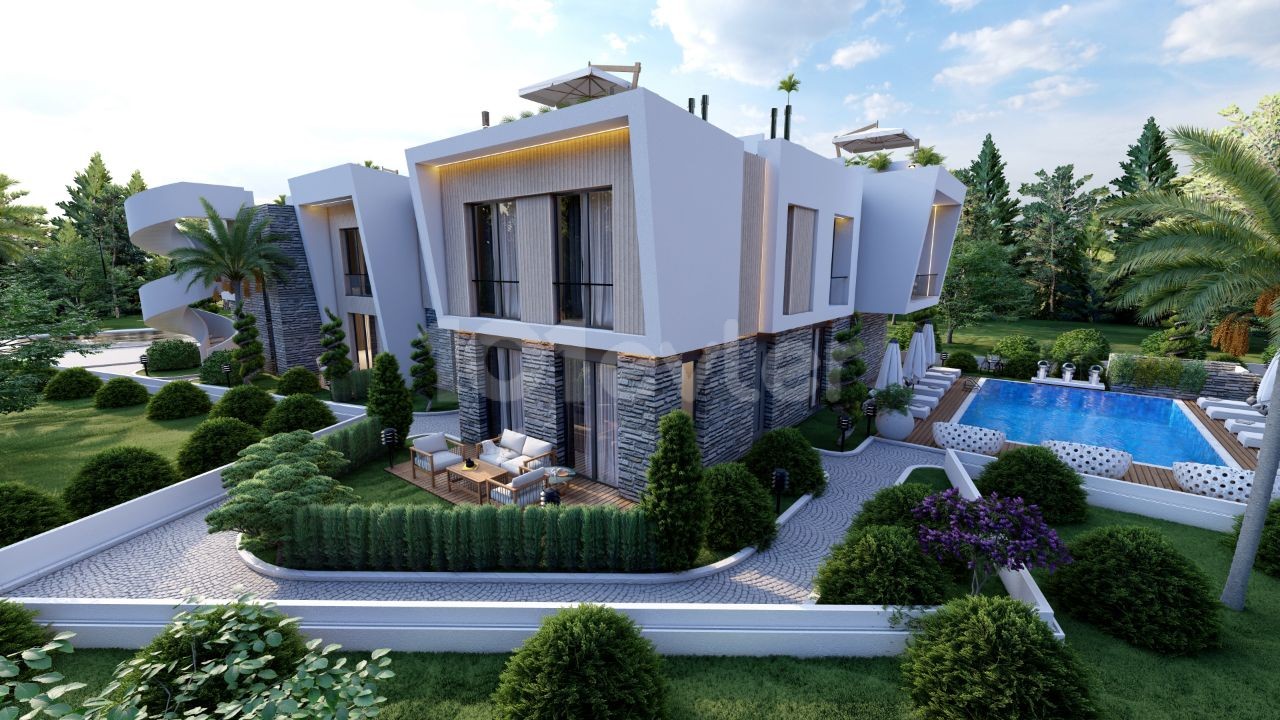 1+1 apartments for sale in Kyrenia, Alsancak 