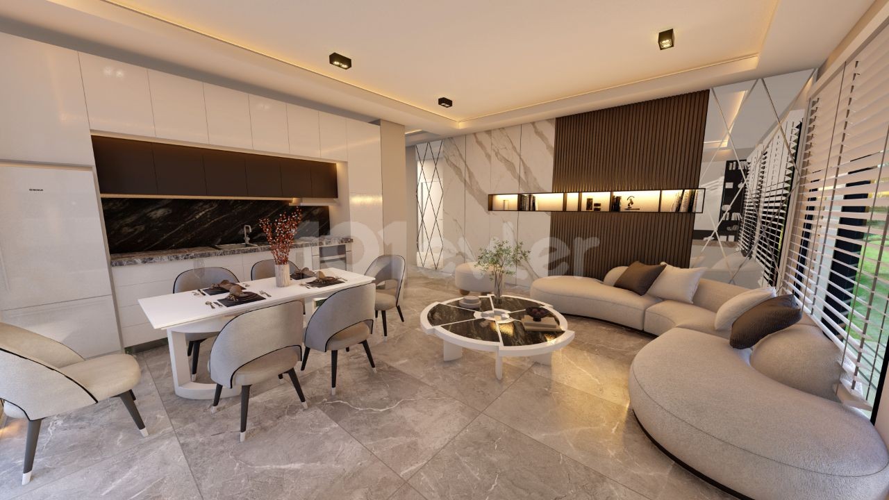 1+1 apartments for sale in Kyrenia, Alsancak 