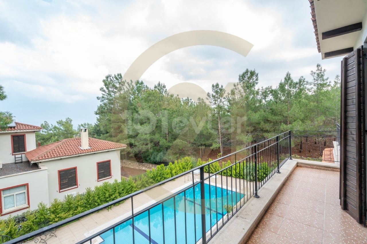 3+1 Villa zur Miete in Catalkoy Kyrenia / Vollständig möbliert