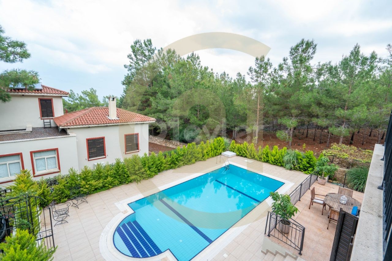 3+1 Villa zur Miete in Catalkoy Kyrenia / Vollständig möbliert