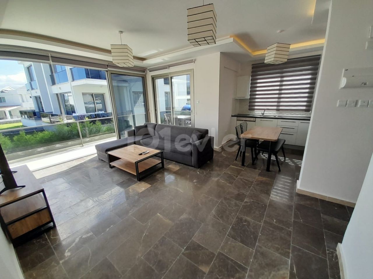 Modern 2+1 Ground floor Apartment with private garden for Sale in Catalkoy 