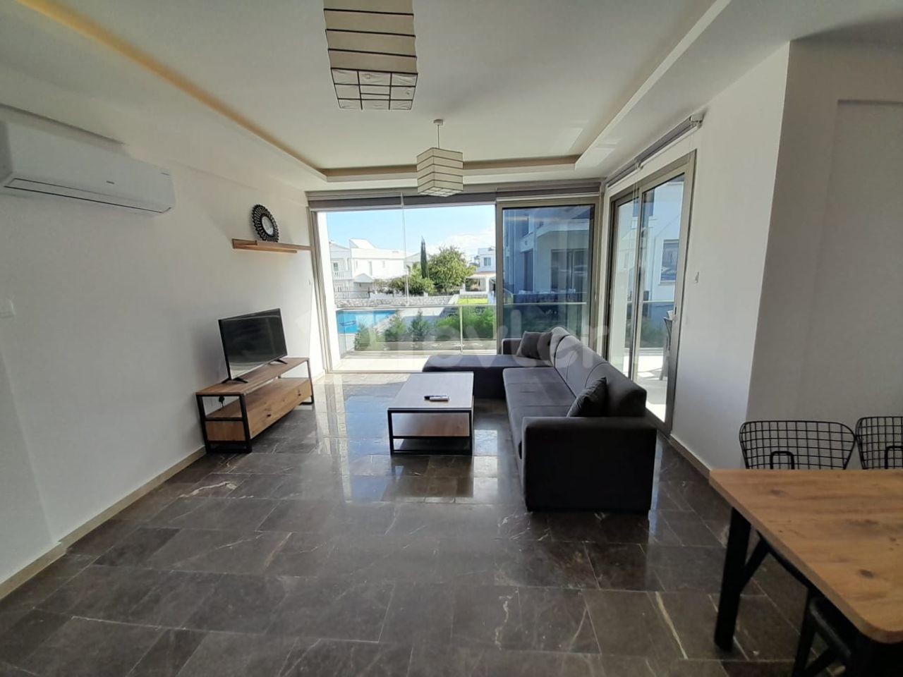 Modern 2+1 Ground floor Apartment with private garden for Sale in Catalkoy 