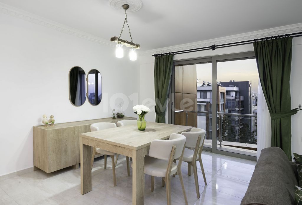 2 bedroom penthouse apartment for rent in Kyrenia Center