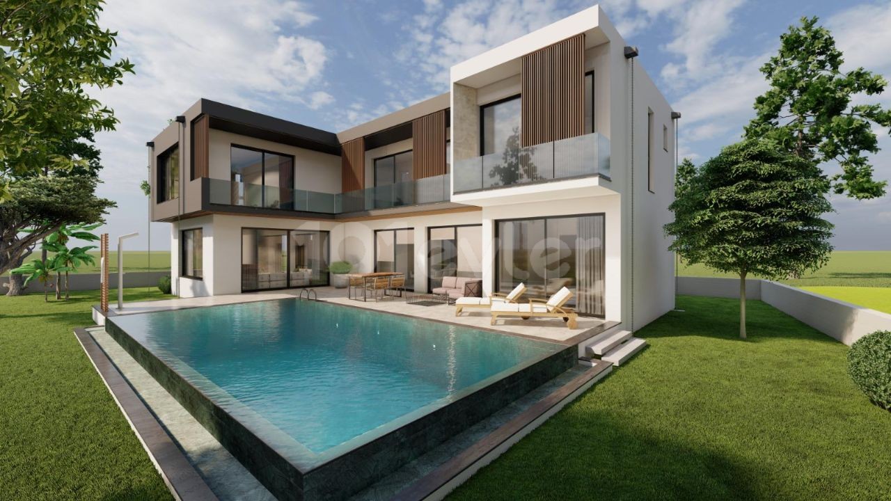 4+1 ultra luxury villa with pool for sale in Kyrenia/Çatalköy