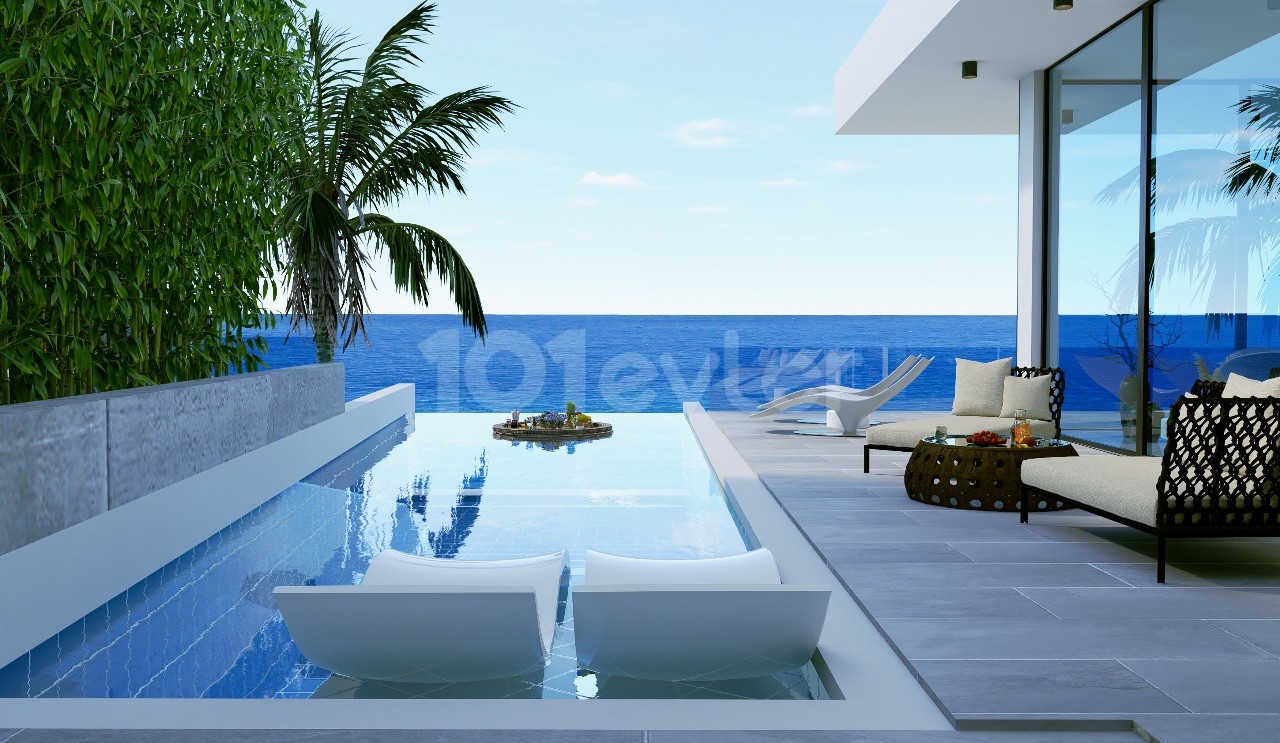 3+1 LUXURY TRIPLEX VILLA SEA FRONT ( 0 to SEA)