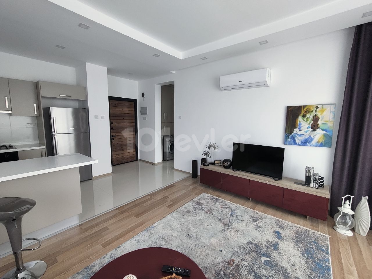 Güzelyurt Kalkanlı 1+1 flat for sale from the site's real estate agent