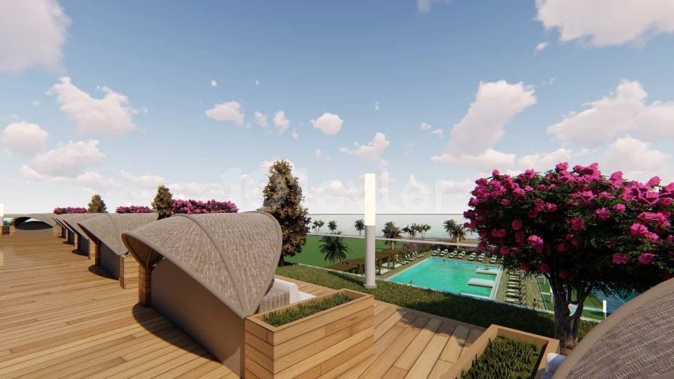 READY 2+1 LOFT APARTMENT 100 METERS FROM THE SEA in New project Olivia Court