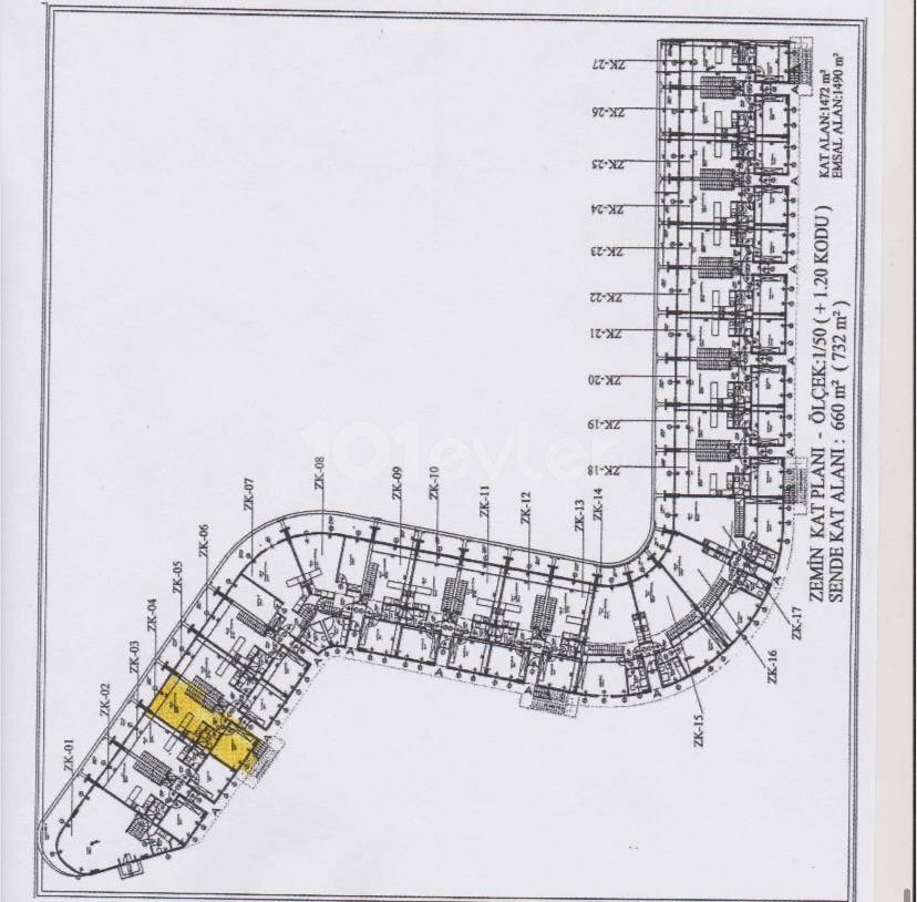 READY 2+1 Loft Flat 100 متر از دریا در پروژه جدید Olivia Court