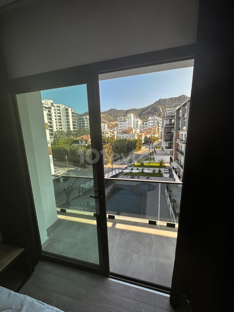 "2+1 penthouse for rent in the center of Kyrenia, Nusmar Market close to the site with pool"