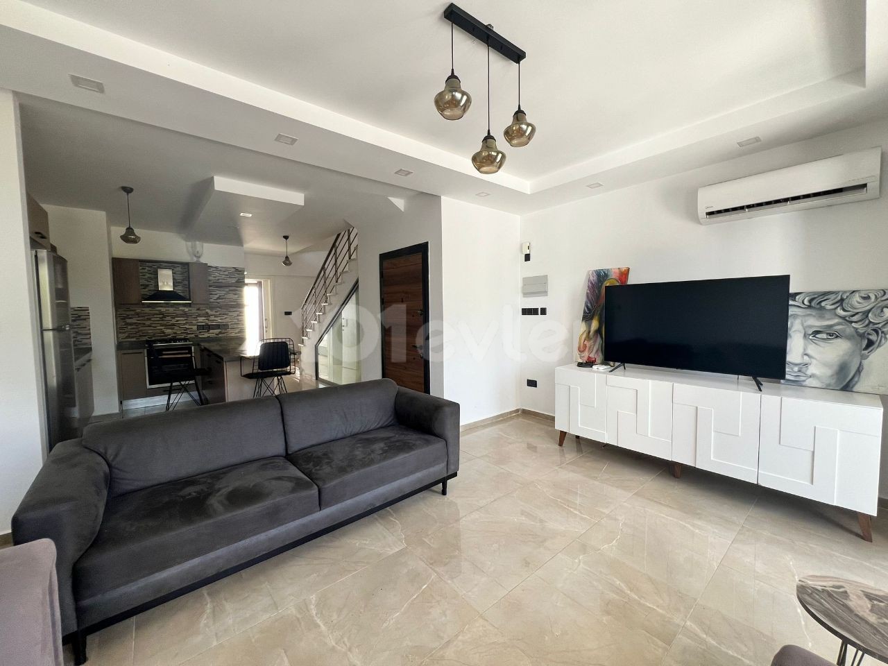 Fully Furnished 3 Bedroom Triplex Villa for Sale in Zeytinlik 