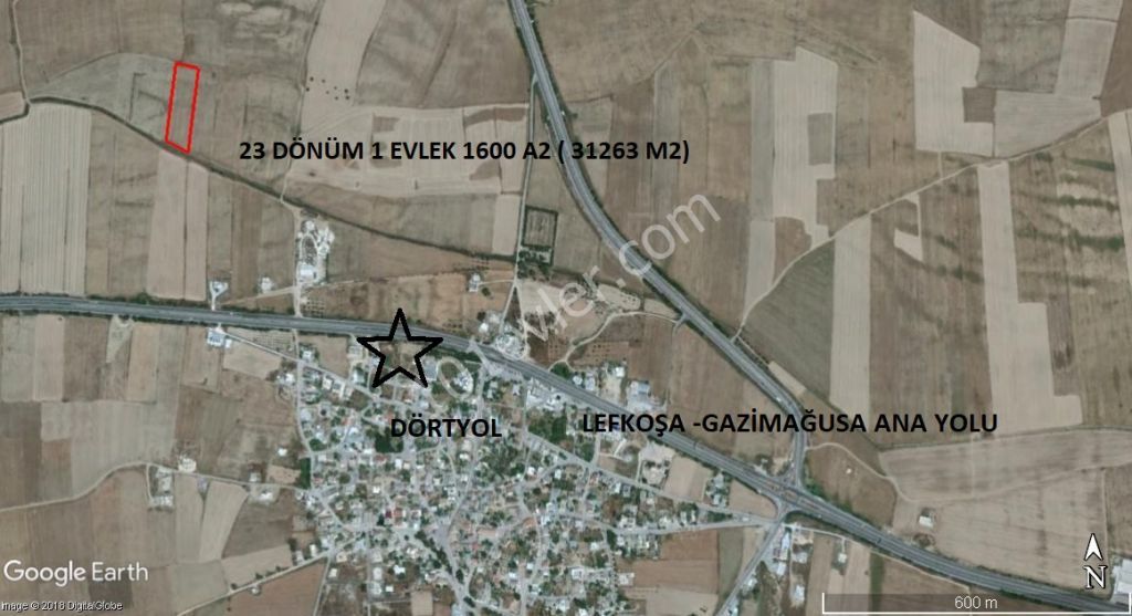 Field For Sale in Dörtyol, Famagusta