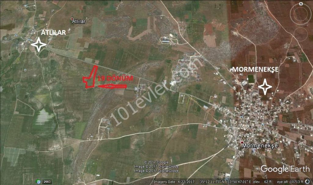 19 ACRES OF LAND FOR SALE IN THE VILLAGE OF MORMENEKSHE IN FAMAGUSTA ** 