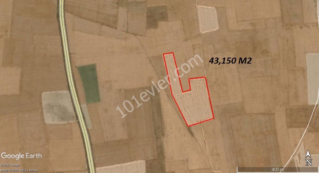 32 acres of land for sale in Famagusta-Dörtyol Region