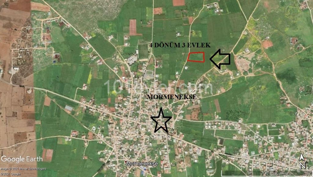 4,5 DOMA LAND FOR SALE IN MORMENEKSE, GAZİMAĞUSA ** 