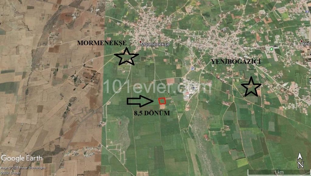 8.5 DEC LAND FOR SALE IN MORMENEKSE, GAZİMAĞUSA ** 