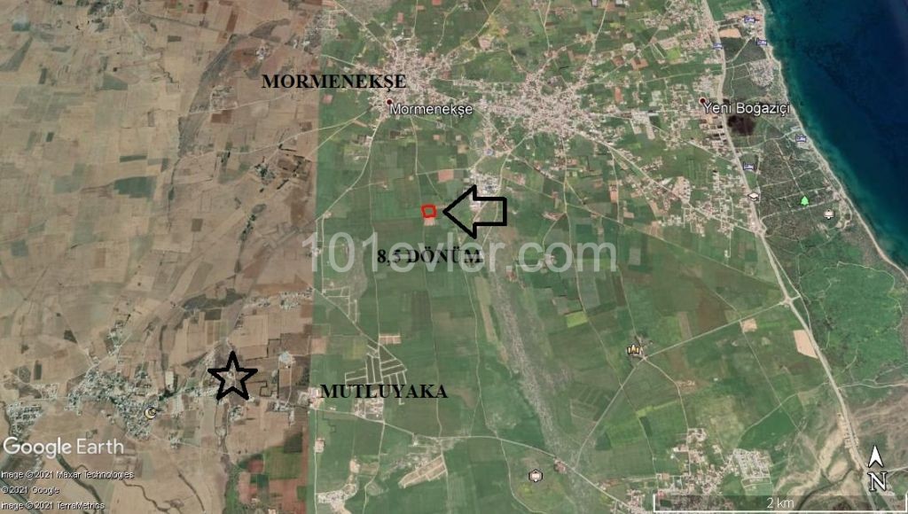 8.5 DEC LAND FOR SALE IN MORMENEKSE, GAZİMAĞUSA ** 