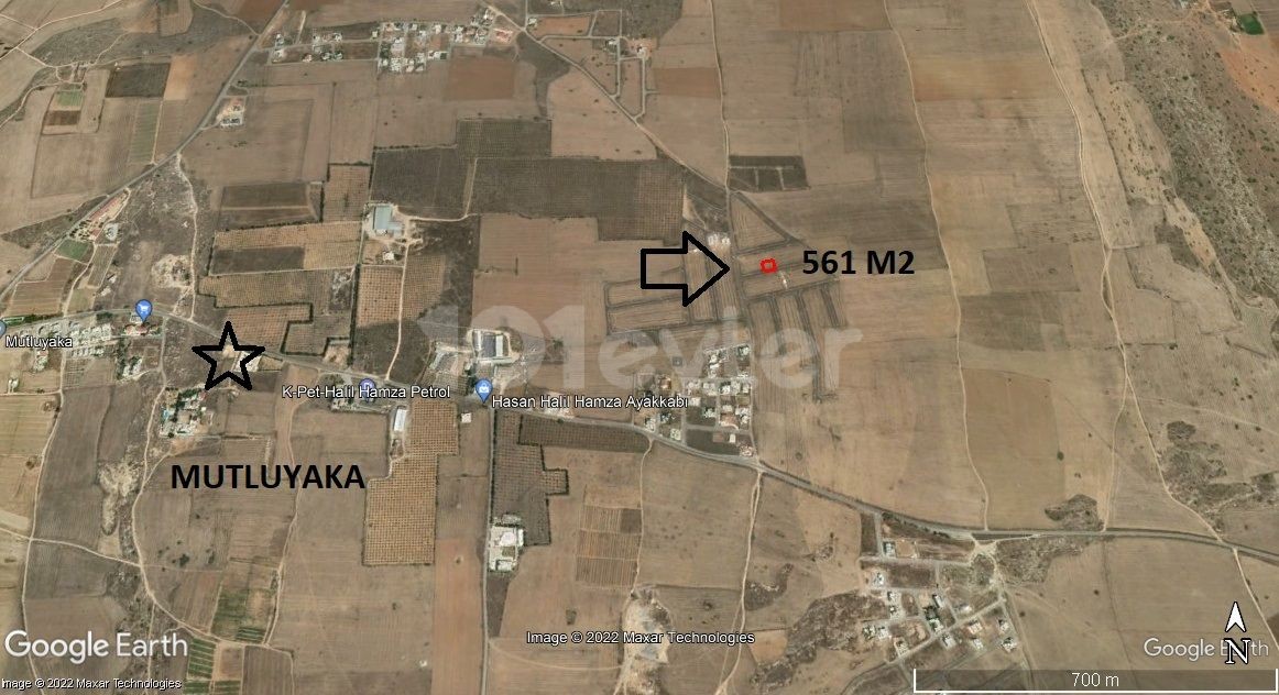 GAZİMAĞUSA TUZLA' DA SATILIK 561 M2 ARSA